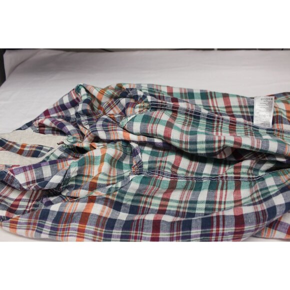 Tommy Bahama Plaid Linen Shirt Men’s XLT Button Front Multicolor Lightweight - Picture 6 of 11